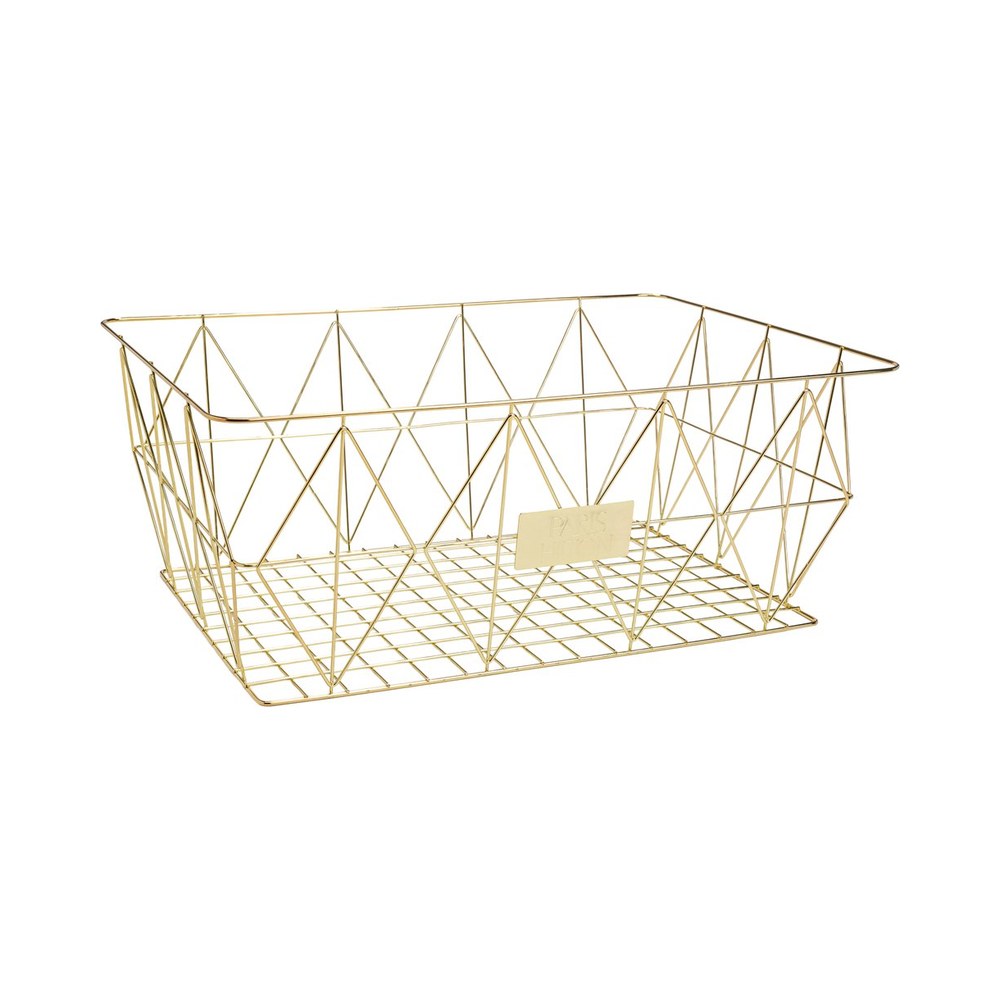 Gold wire storage basket, a Crystal Ball call that became product