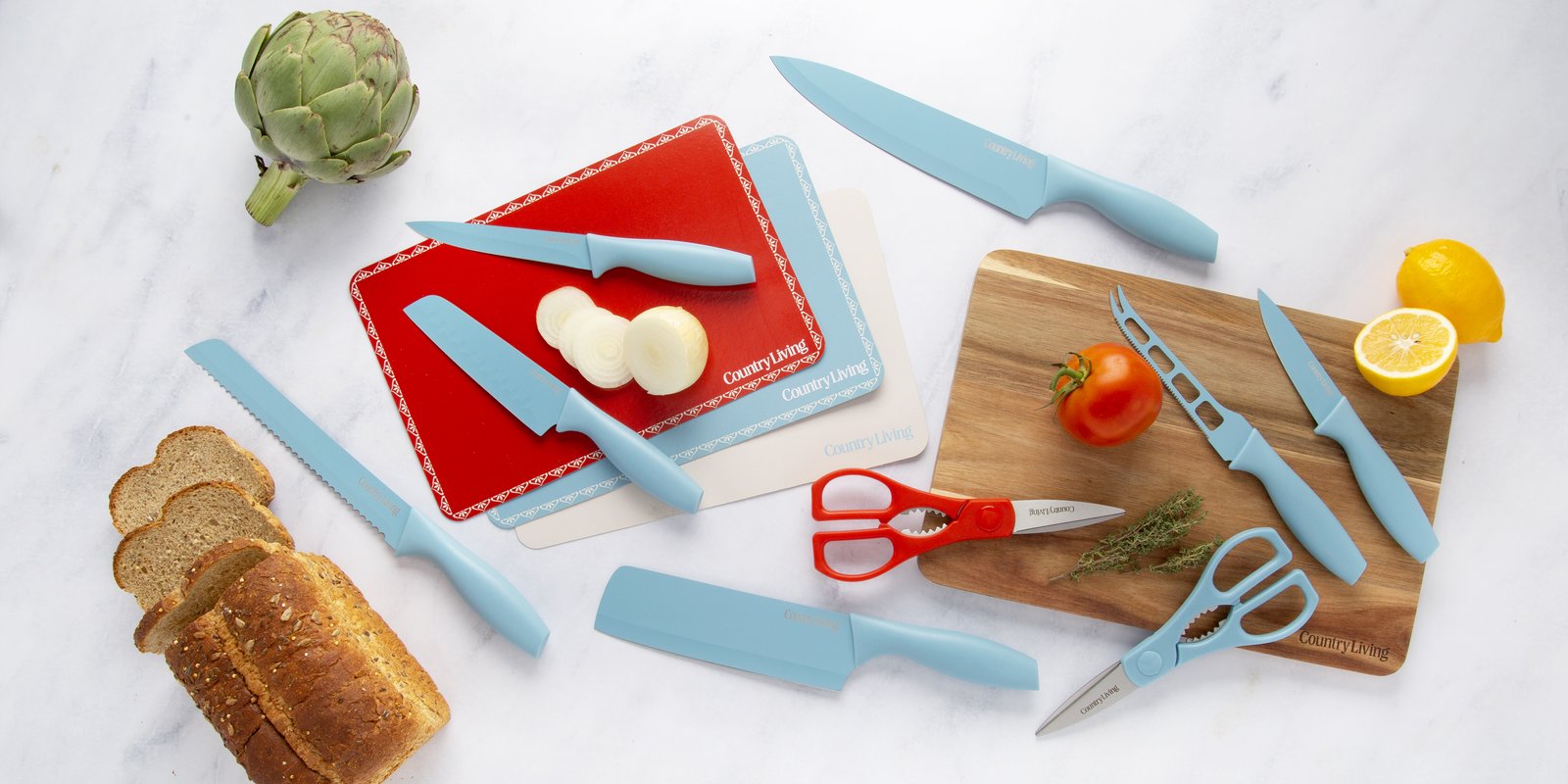 Country Living knife and cutlery set in use, a Crystal Ball call that became product